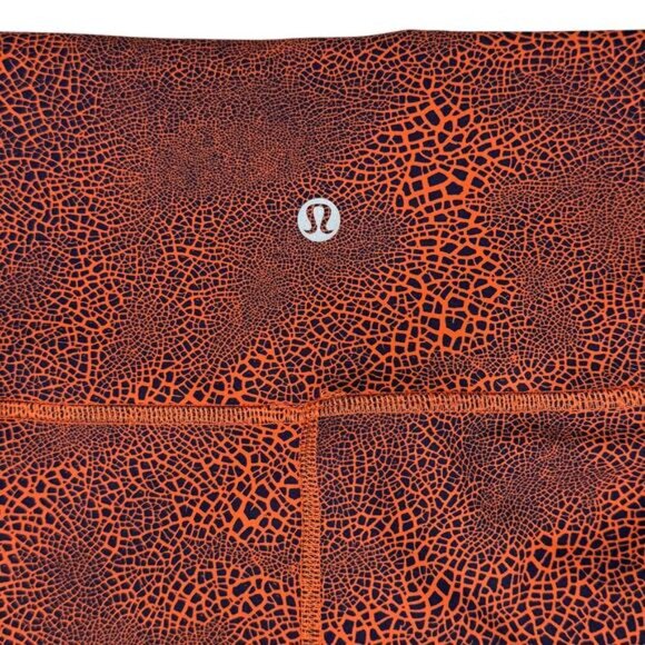 LULULEMON Wunder Train High-Rise Tight 25" Size 6 Crackle Glaze Vintage Orange - Picture 8 of 9